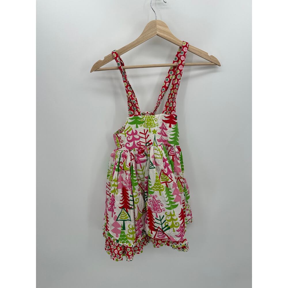 Jelly The Pug Girls‎ Dress Tree Sassy Christmas Cotton Sleeveless Size 4